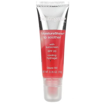 Neutrogena, MoistureShine Lip Soother, SPF 20, Glaze 60, 0.35 oz (10 g)