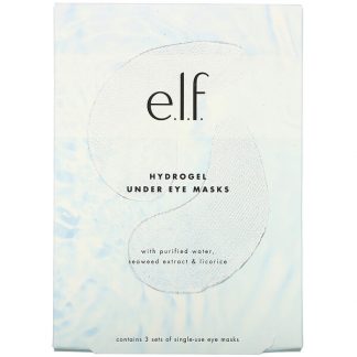 E.L.F., Hydrogel Under Eye Masks, 3 Sets