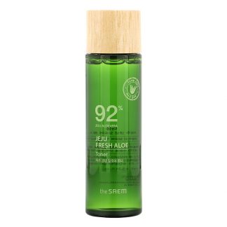 The Saem, Jeju Fresh Aloe, 92% Aloe Vera Toner, 5.24 fl oz (155 ml)