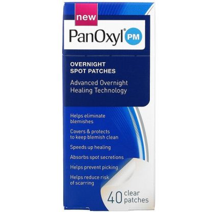 PanOxyl, Overnight Spot Patches, 40 Clear Patches