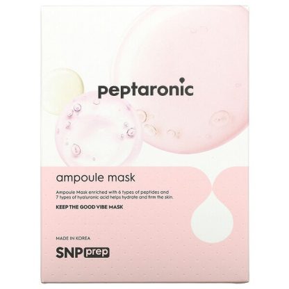 SNP, Peptaronic, Ampoule Beauty Sheet Mask, 10 Sheets, 0.84 fl oz (25 ml) Each