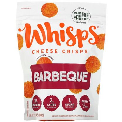 Whisps, Barbeque Cheese Crisps, 2.12 oz (60 g)