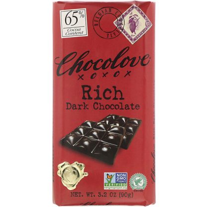 Chocolove, Rich Dark Chocolate, 65% Cocoa, 3.2 oz (90 g)