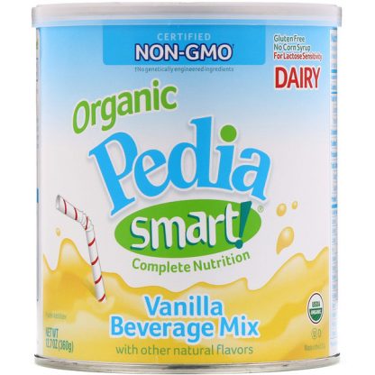 Nature's One, Organic Pedia Smart!, Complete Nutrition Beverage Mix, Vanilla, 12.7 oz (360 g)