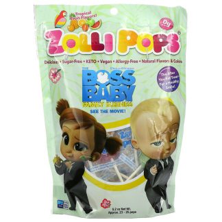 Zollipops, The Clean Teeth Pops, Tropical Fruit, 5.2 oz