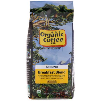 Organic Coffee Co., Breakfast Blend, Ground Coffee, 12 oz (340 g)