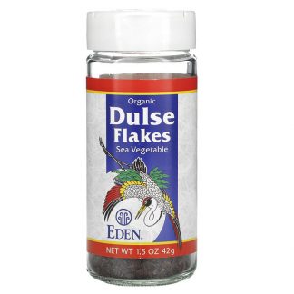 Eden Foods, Organic, Dulse Flakes, Sea Vegetable, 1.5 oz (42 g)