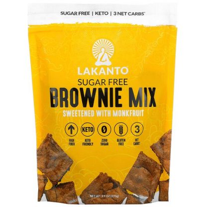 Lakanto, Brownie Mix, Sweetened with Monkfruit, Sugar Free, 9.7 oz (275 g)