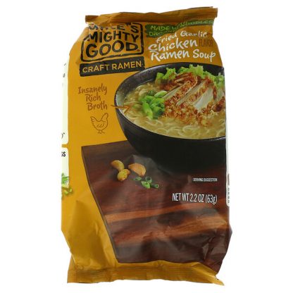 Mike's Mighty Good, Craft Ramen, Fried Garlic Chicken Ramen Soup, 2.2 oz (63 g)