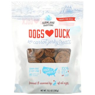 Farmland Traditions, Dogs Love Duck and Carrot, Jerky Treats, 13.5 oz (382 g)