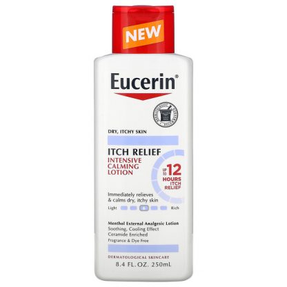 Eucerin, Itch Relief, Intensive Calming Lotion, 8.4 fl oz (250 ml)