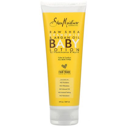 SheaMoisture, Raw Shea Chamomile & Argan Oil Baby Lotion with Frankincense & Myrrh, 8 fl oz (237 ml)