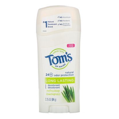 Tom's of Maine, Natural Long Lasting Deodorant, Refreshing Lemongrass, 2.25 oz (64 g)