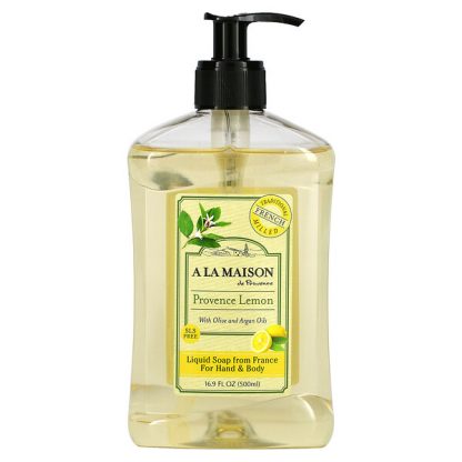 A La Maison de Provence, Liquid Soap For Hands & Body, Provence Lemon, 16.9 fl oz (500 ml)