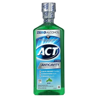 Act, Anticavity Fluoride Mouthwash, Alcohol Free, Mint, 18 fl oz (532 ml)