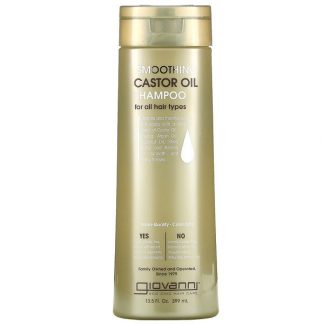 Giovanni, Smoothing Castor Oil Shampoo, For All Hair Types, 13.5 fl oz (399 ml)