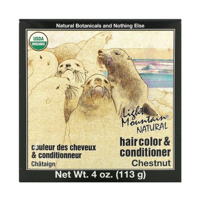 Light Mountain, Natural Hair Color & Conditioner, Chestnut, 4 oz (113 g)