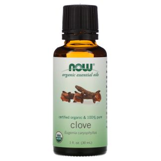 NOW Foods, Organic Essential Oils, Clove, 1 fl oz (30 ml)