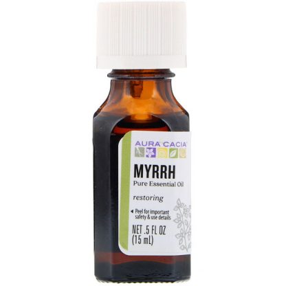 Aura Cacia, Pure Essential Oil, Myrrh, 0.5 fl oz (15 ml)