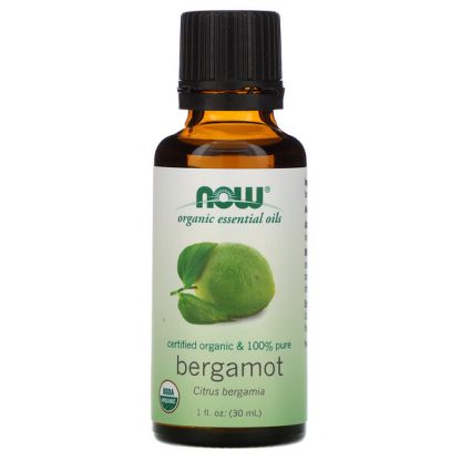 NOW Foods, Organic Essential Oils, Bergamot, 1 fl oz (30 ml)