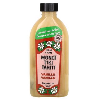 Monoi Tiare Tahiti, Coconut Oil, Vanilla, 4 fl oz (120 ml)