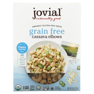 Jovial, Organic Grain Free Pasta, Cassava Elbows, 8 oz (227 g)