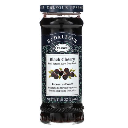 St. Dalfour, Black Cherry, Deluxe Black Cherry Spread, 10 oz (284 g)