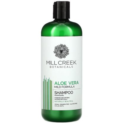 Mill Creek Botanicals, Aloe Vera Shampoo, Mild Formula, 14 fl oz (414 ml)