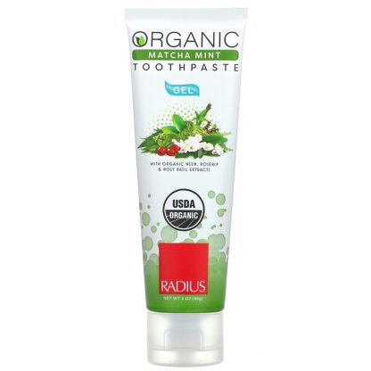 RADIUS, Organic Gel Toothpaste, Matcha Mint, 3 oz (85 g)