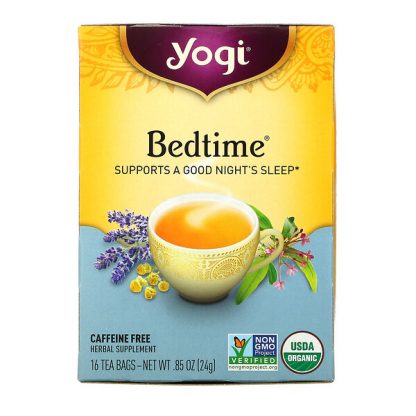 Yogi Tea, Bedtime, Caffeine Free, 16 Tea Bags, .85 oz (24 g)