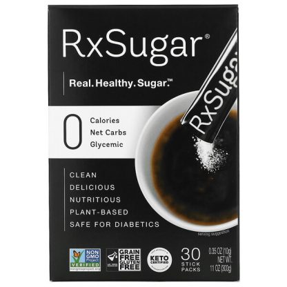 RxSugar, Sugar Stick Pack, 30 Stick Packs, 0.35 oz (10 g) Each