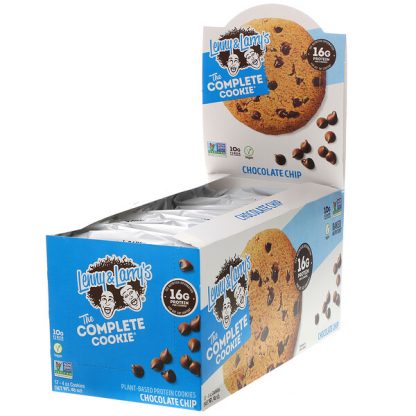 Lenny & Larry's, The COMPLETE Cookie, Chocolate Chip, 12 Cookies, 4 oz (113 g) Each