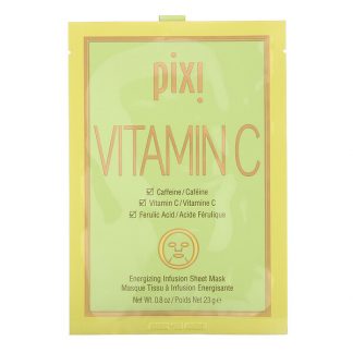 Pixi Beauty, Vitamin C, Energizing Infusion Beauty Sheet Mask, 3 Sheet Masks, 0.8 oz (23 g) Each