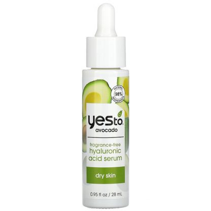 Yes To, Hyaluronic Acid Serum, Avocado, Fragrance Free, 0.95 fl oz (28 ml)