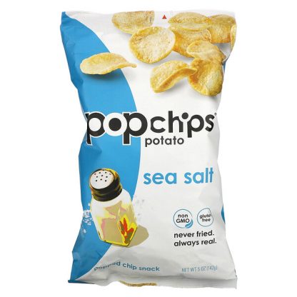 Popchips, Potato Chips, Sea Salt, 5 oz (142 g)