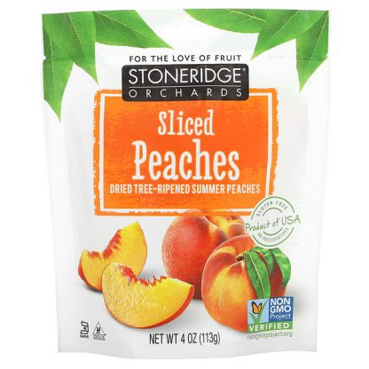 Stoneridge Orchards, Sliced Peaches, Dried Tree-Ripened Summer Peaches, 4 oz (113 g)