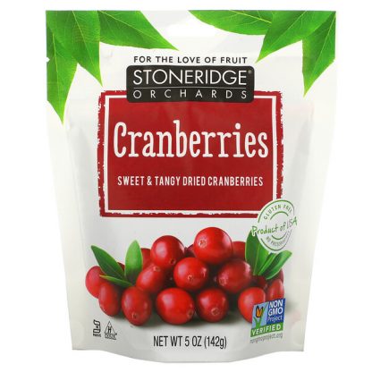 Stoneridge Orchards, Cranberries, Sweet & Tangy Dried Cranberries, 5 oz (142 g)