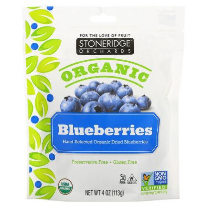 Stoneridge Orchards, Organic Blueberries, 4 oz (113 g)