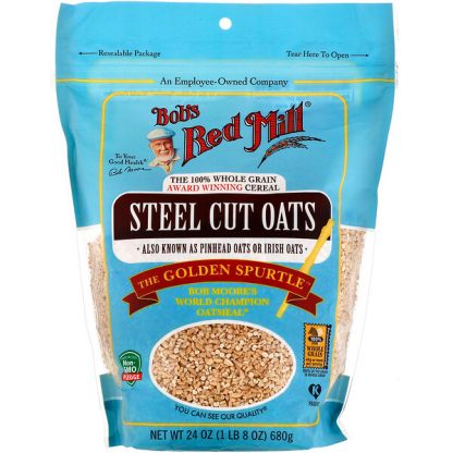 Bob's Red Mill, Steel Cut Oats, Whole Grain, 24 oz (680 g)