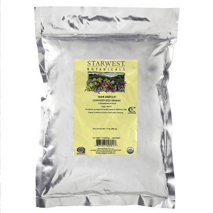 Starwest Botanicals, Organic Coriander Seed, 1 lb (453.6 g)