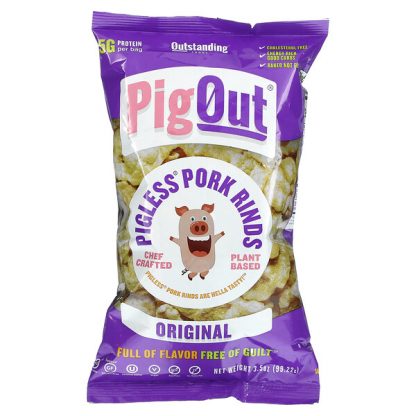 Pigout, Pigless Pork Rinds, Original, 3.5 oz (99.22 g)