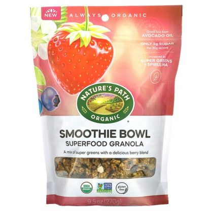 Nature's Path, Smoothie Bowl, Organic Superfood Granola, 9.5 oz (270 g)