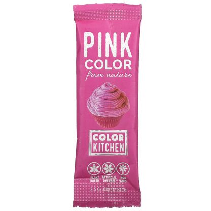 ColorKitchen, Decorative, Food Colors From Nature, Pink, 1 Packet, 0.088 oz (2.5 g)