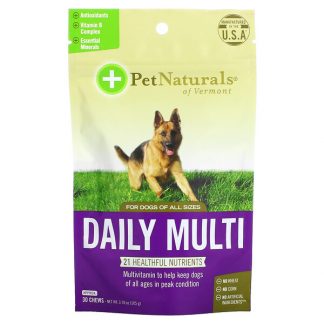 Pet Naturals of Vermont, Daily Multi, For Dogs, All Sizes, 30 Chews, 3.7 oz (105 g)