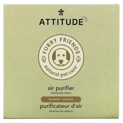 ATTITUDE, Furry Friends Natural Pet Care, Air Purifier, Lavender, 8 oz (227 g)