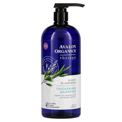 Avalon Organics, Thickening Shampoo, Biotin B-Complex, 32 fl oz (946 ml)