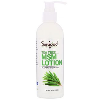 Sunfood, MSM Lotion, Tea Tree , 8 fl oz (236.6 ml)