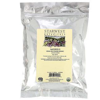 Starwest Botanicals, Henna Red Powder, Organic, 1 lb (453.6 g)