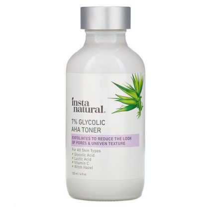 InstaNatural, 7% Glycolic AHA Toner, 4 fl oz (120 ml)