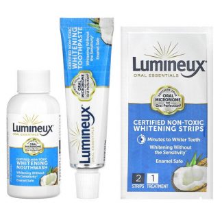 Lumineux Oral Essentials, Certified Non-Toxic Whitening Strips, 28 Strips